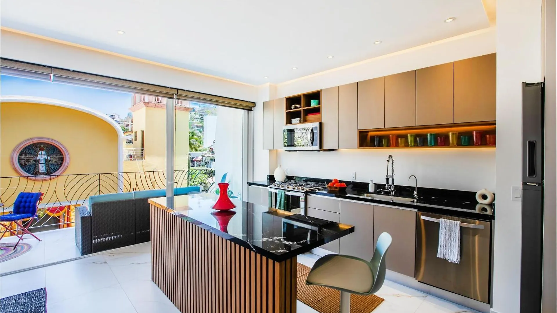 度假居 Artful 1Br In Romantic Zone, Pool, Bar And Hot Tub 巴亞爾塔港